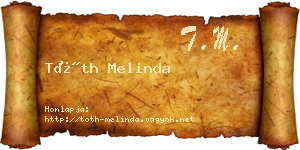 Tóth Melinda névjegykártya