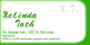 melinda toth business card